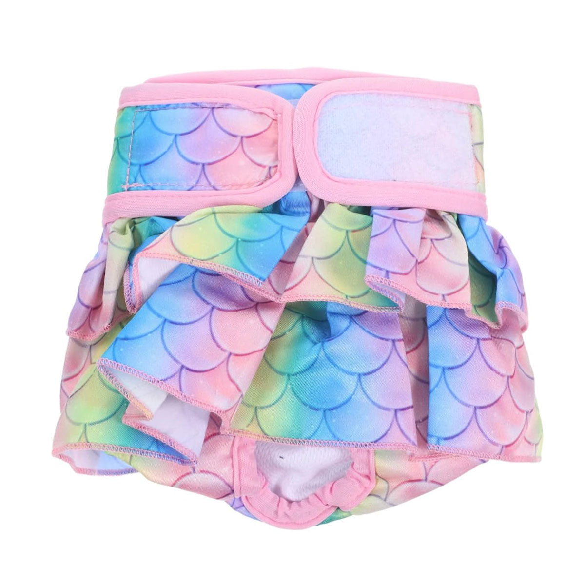 Pet Dog Diapers Female Pants Soft Breathable Underwear Reusable Sanitary Briefs - Mermaid - M V528-PET-PANTS-CH-M-904110