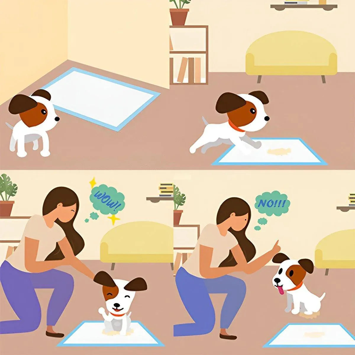 Large Puppy Dog Training Pads Pet Toilet Thickened Pee Pads Mat Indoor Absorbent - XL ( 90*60cm) - 20PCS V528-PET-PEE-PAD-XL-423136