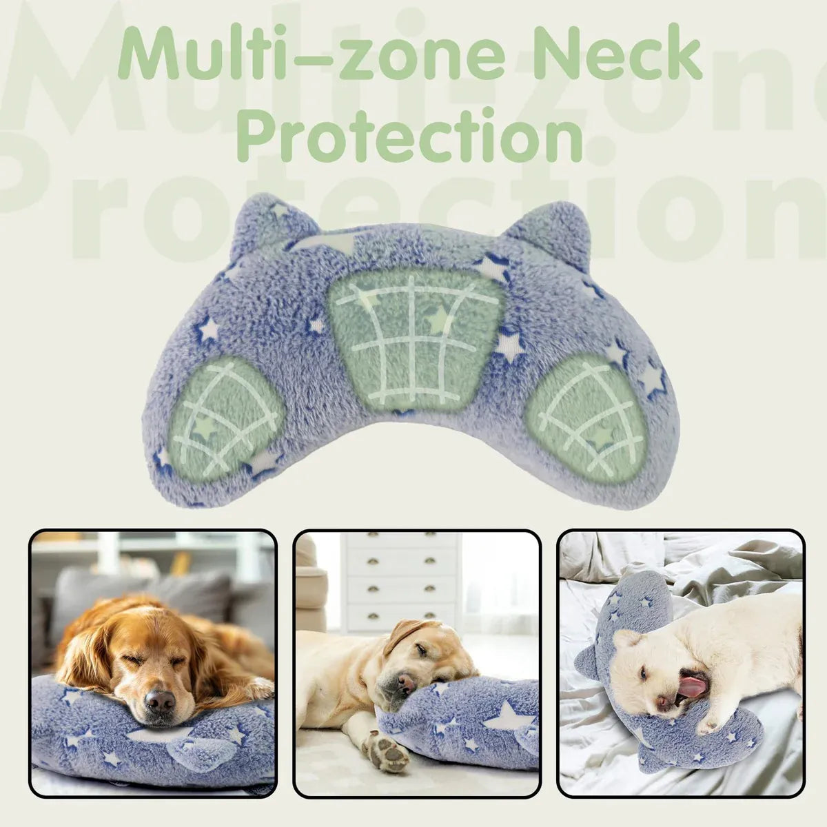 Cervical Vertebrae Protection Pet Pillow U-shaped Dog Backrest Cushion For Sleep - L V528-PET-PILLOW-L-966858