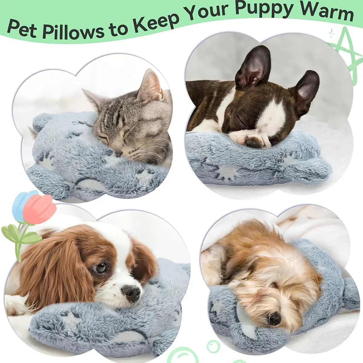Cervical Vertebrae Protection Pet Pillow U-shaped Dog Backrest Cushion For Sleep - M V528-PET-PILLOW-M-253228