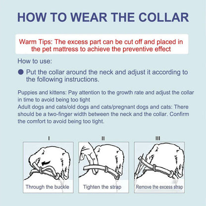 3/4pcs Calming Collar for Cats and Dogs Soothing Pet Relief Collar Long Lasting - 70cm-3PCS V528-PET-RELIEF-COLLAR-DOG-3PCS-509453