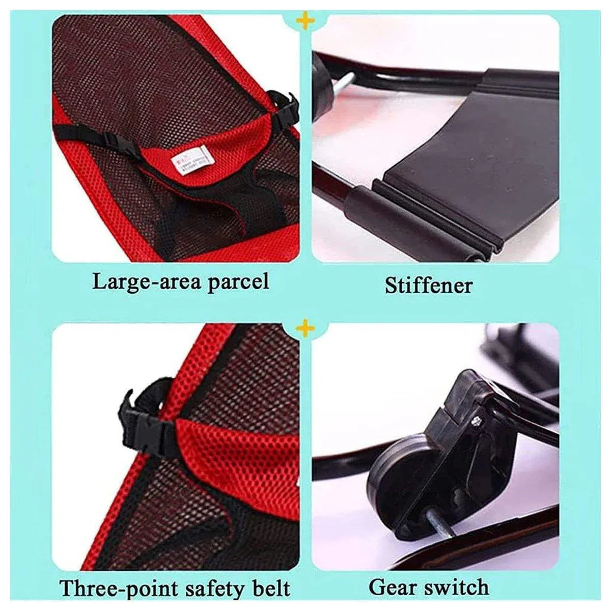 Pet Rocking Chair for Dogs Cats Foldable Pet Bed Portable Sleeping Lounger Chair - Black V528-PET-ROCKING-CHAIR-BLACK-602180