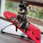 Pet Rocking Chair for Dogs Cats Foldable Pet Bed Portable Sleeping Lounger Chair - Black V528-PET-ROCKING-CHAIR-BLACK-602180