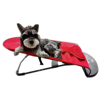 Pet Rocking Chair for Dogs Cats Foldable Pet Bed Portable Sleeping Lounger Chair - Black V528-PET-ROCKING-CHAIR-BLACK-602180
