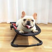 Pet Rocking Chair for Dogs Cats Foldable Pet Bed Portable Sleeping Lounger Chair - Red V528-PET-ROCKING-CHAIR-RED-128802