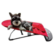 Pet Rocking Chair for Dogs Cats Foldable Pet Bed Portable Sleeping Lounger Chair - Red V528-PET-ROCKING-CHAIR-RED-128802