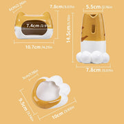 Hamster Porcelain Nest Escape House Tiger Head Bowl Claw Water Bottle Set V528-PET-SET-4PCS-574801