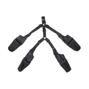 Dog Adjustable Suspender Boots Waterproof Dog Shoes Anti-Slip Pet Paw Protector - M V528-PET-SHOES-BLACK-M-590109