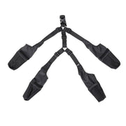 Dog Adjustable Suspender Boots Waterproof Dog Shoes Anti-Slip Pet Paw Protector - M V528-PET-SHOES-BLACK-M-590109