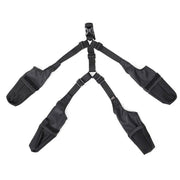 Dog Adjustable Suspender Boots Waterproof Dog Shoes Anti-Slip Pet Paw Protector - M V528-PET-SHOES-BLACK-M-590109