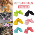 2pcs Shoe Charms Accessories for Shoes Bags Clothing Pet Shoes Decorative Set - Light Blue V528-PET-SLIPPERS-LIGHT-BLUE-992607