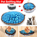 Pet Sniffing Mat Dog Training Slow Feeder Puzzle Toys Interactive Snuffle Mat V528-PET-SNIFFING-PADS-BLUE-814676