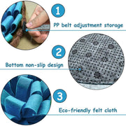 Pet Sniffing Mat Dog Training Slow Feeder Puzzle Toys Interactive Snuffle Mat V528-PET-SNIFFING-PADS-BLUE-814676