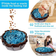 Pet Sniffing Mat Dog Training Slow Feeder Puzzle Toys Interactive Snuffle Mat V528-PET-SNIFFING-PADS-BLUE-814676