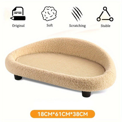 Large Cat Scratching Board Sofa Scratch Resistant Nest for Cats and Kittens - Brown V528-PET-SOFA-BROWN-180019