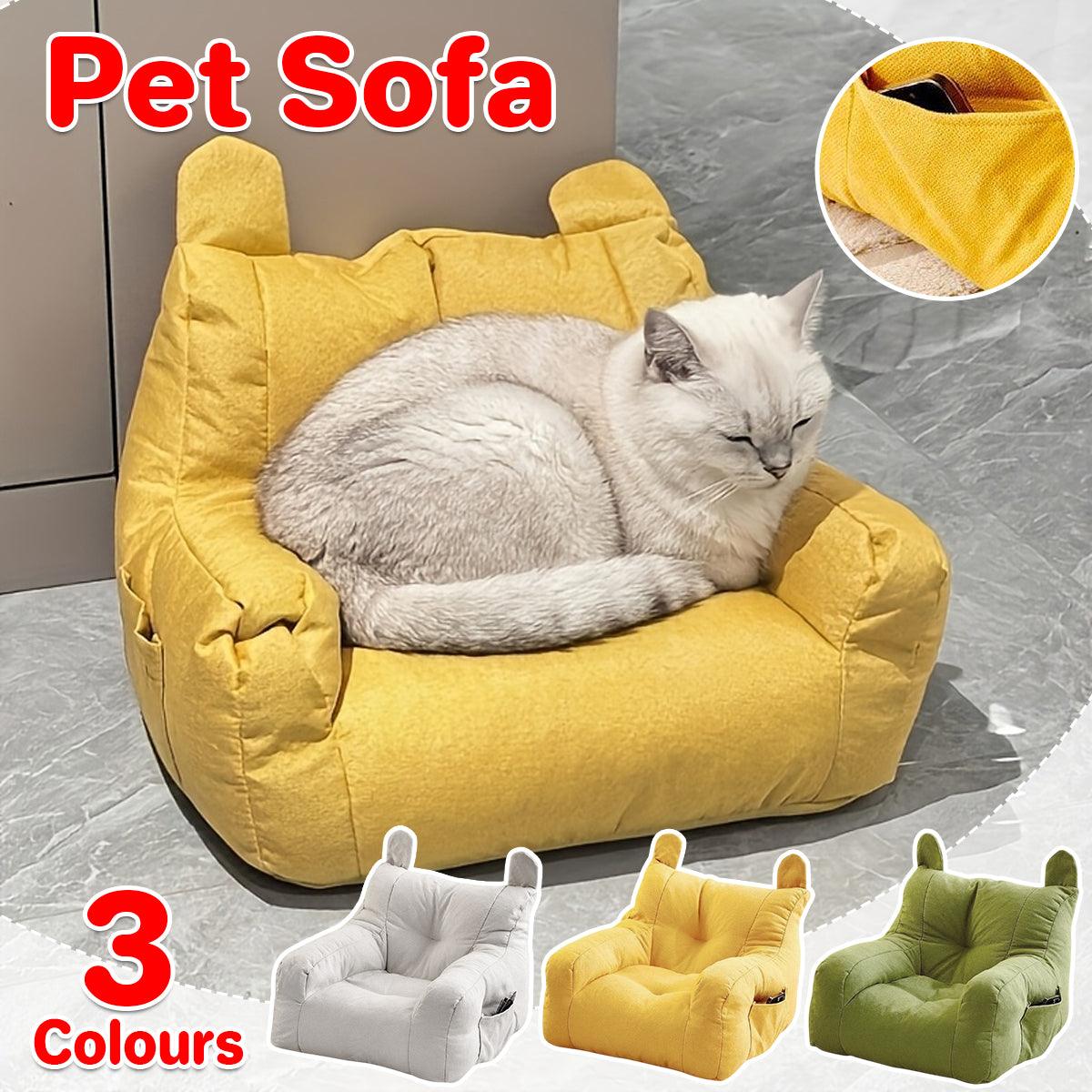 Small Sofa Chair Couch for Living Room Family Pet Furniture Comfortable Seat - White V528-PET-SOFA-WHITE-439905
