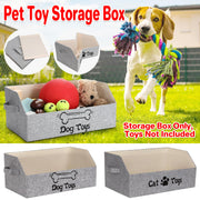 Portable Pet Toy Storage Box Foldable Organizer Snack Bag Pet Accessories Holder - Cat V528-PET-STORAGE-BOX-CAT-164619