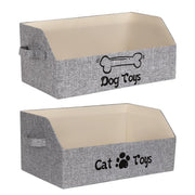 Portable Pet Toy Storage Box Foldable Organizer Snack Bag Pet Accessories Holder - Cat V528-PET-STORAGE-BOX-CAT-164619