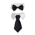 2pcs Pet Bow Tie Collar Dog Cat Suit Dress Accessories Adjustable Neck Strap - L V528-PET-TIE-BOWTIE-SUIT-L-699931