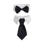 2pcs Pet Bow Tie Collar Dog Cat Suit Dress Accessories Adjustable Neck Strap - L V528-PET-TIE-BOWTIE-SUIT-L-699931