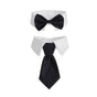 2pcs Pet Bow Tie Collar Dog Cat Suit Dress Accessories Adjustable Neck Strap - S V528-PET-TIE-BOWTIE-SUIT-S-597628
