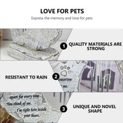 Wind Chime Pet Memorial Headstone Outdoor Garden Decoration for Remembrance V528-PET-TOMBSTONE-500432