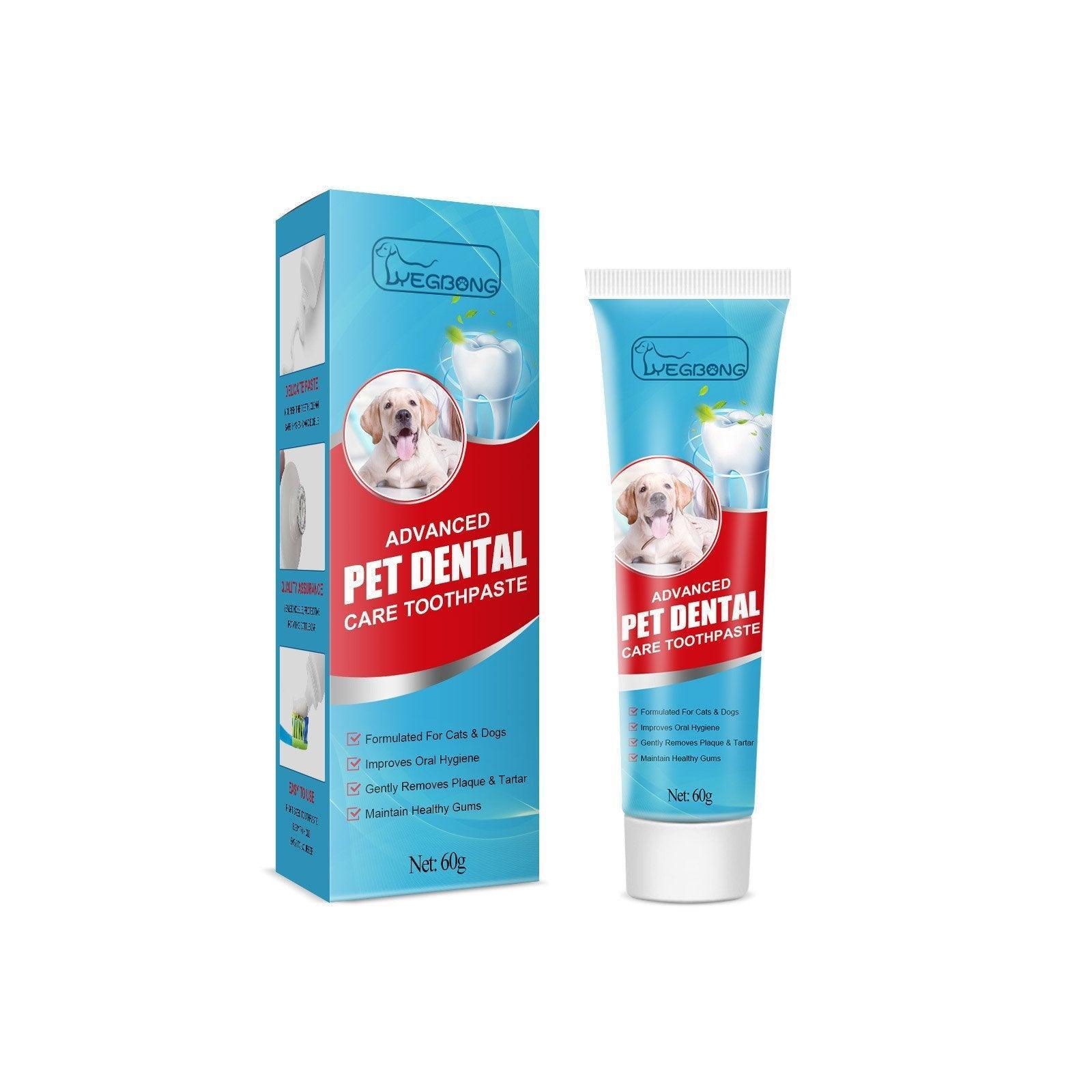 Pet Toothpaste Dog Cat Fresh Breath Tartar Removal Oral Care Edible Cleaning V528-PET-TOOTHPASTE-178452