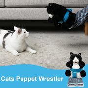 Wrestler Cat Interactive Hand Puppet Kitten Toy Pet Play Plush Puppet For Cats V528-PET-TOY-414687