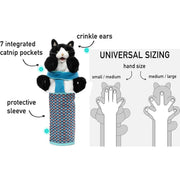 Wrestler Cat Interactive Hand Puppet Kitten Toy Pet Play Plush Puppet For Cats V528-PET-TOY-414687