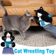 Wrestler Cat Interactive Hand Puppet Kitten Toy Pet Play Plush Puppet For Cats V528-PET-TOY-414687
