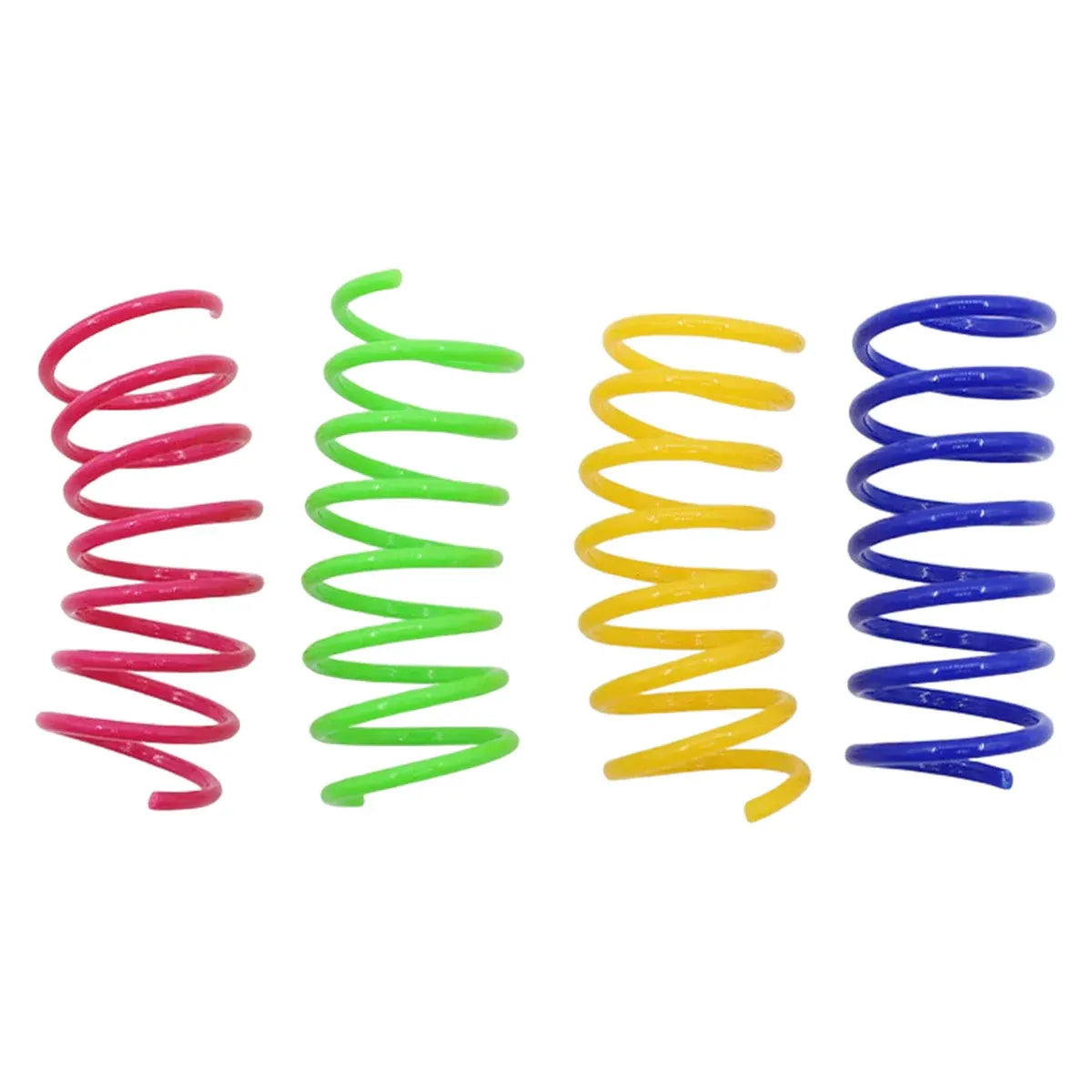 4PCS Cat Spring Toys Colourful Plastic Jumping Toy for Kitten Interactive Play V528-PET-TOY-4PCS-806037