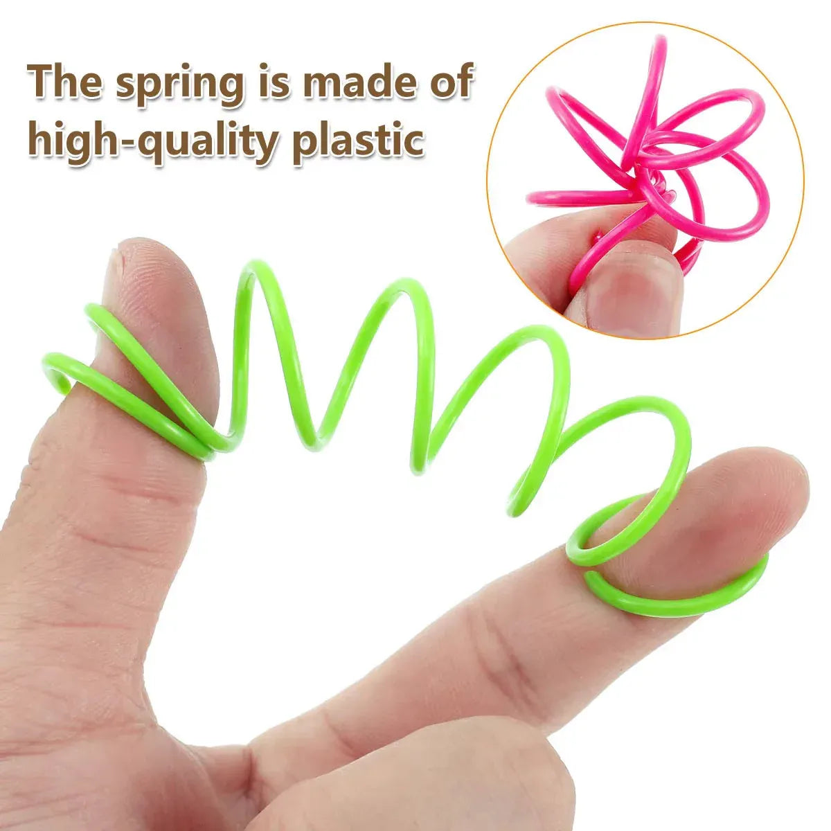 4PCS Cat Spring Toys Colourful Plastic Jumping Toy for Kitten Interactive Play V528-PET-TOY-4PCS-806037