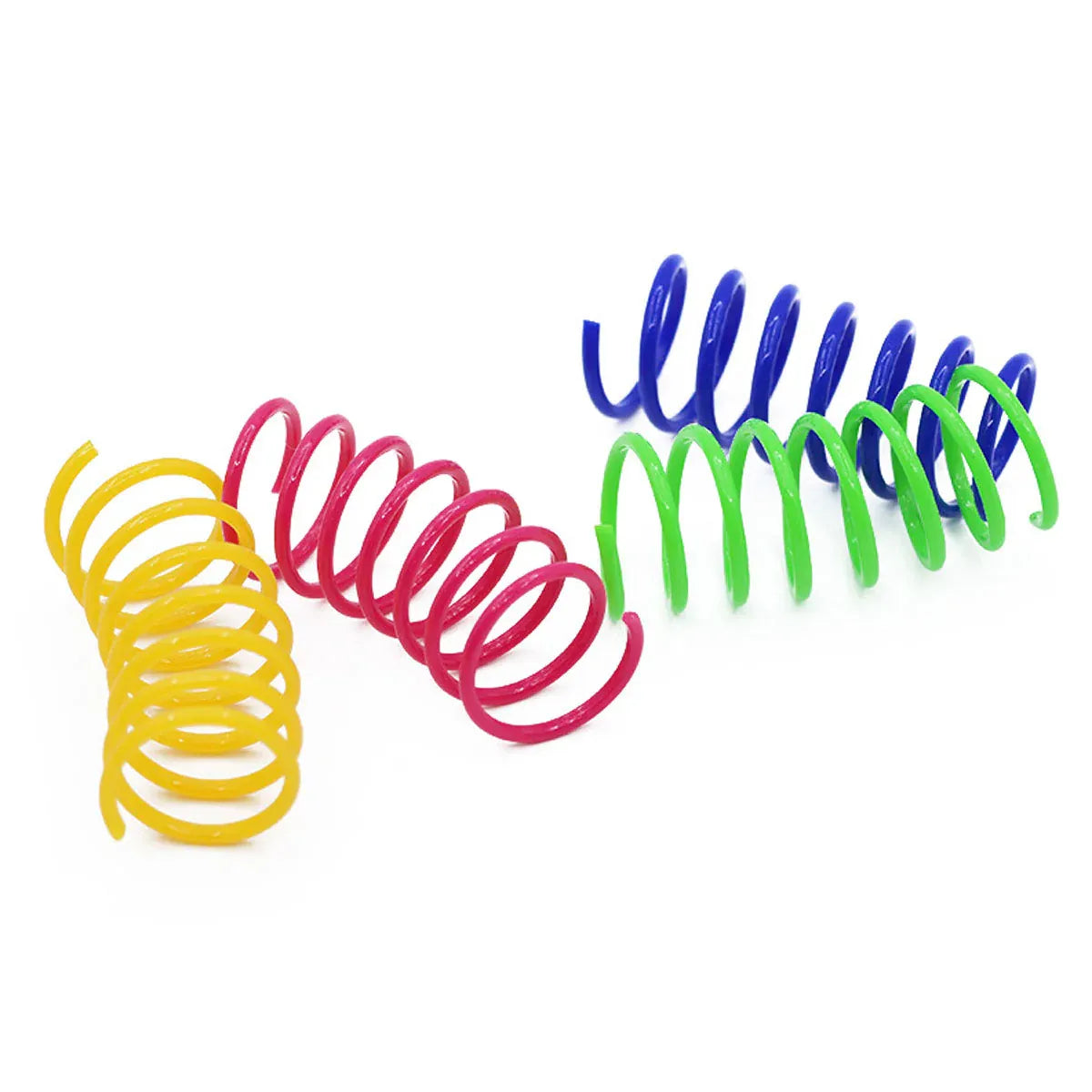 4PCS Cat Spring Toys Colourful Plastic Jumping Toy for Kitten Interactive Play V528-PET-TOY-4PCS-806037