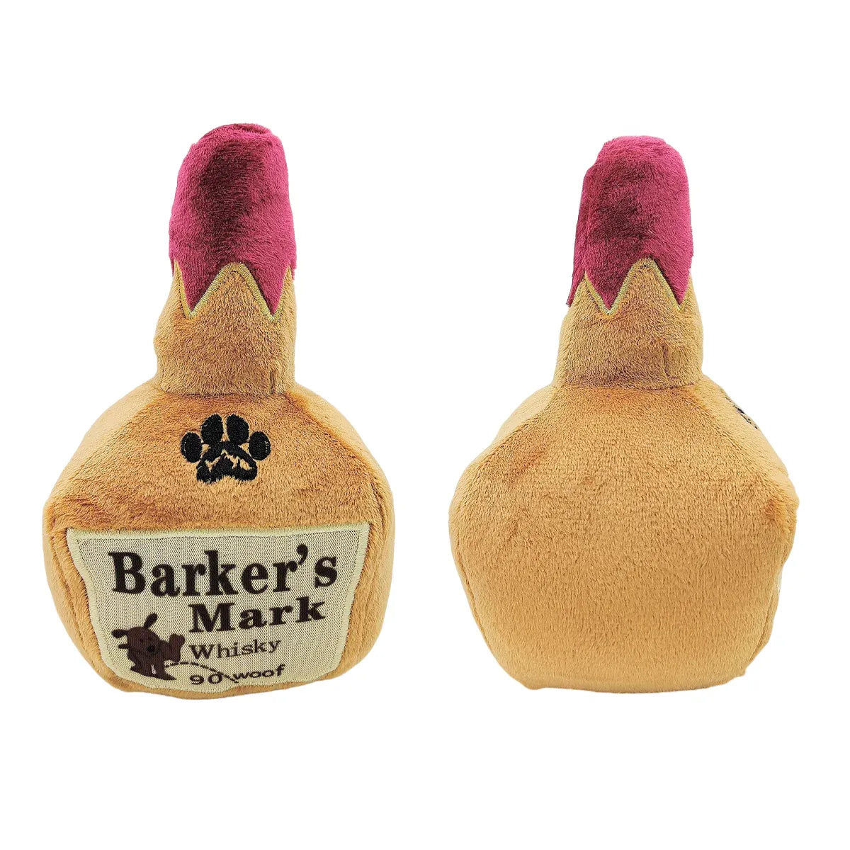 Dog Squeaky Toy Plush Wine Bottle Stuffed Chew Toy Sound Pet Play Supplies Use V528-PET-TOY-773515