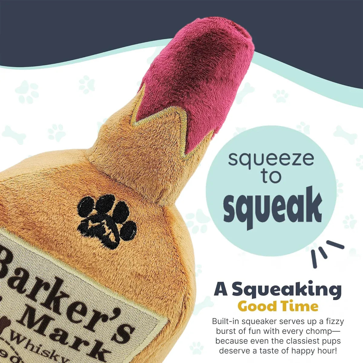 Dog Squeaky Toy Plush Wine Bottle Stuffed Chew Toy Sound Pet Play Supplies Use V528-PET-TOY-773515