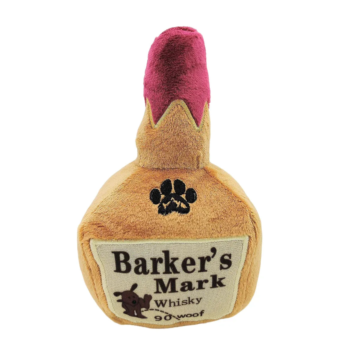 Dog Squeaky Toy Plush Wine Bottle Stuffed Chew Toy Sound Pet Play Supplies Use V528-PET-TOY-773515