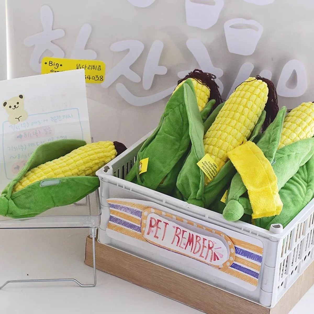 Simulation Corn Dog Chew Toy for Pets Durable Slow Feeder Toy for Dog Boredom V528-PET-TOY-ARTIFICIAL-CORN-516096