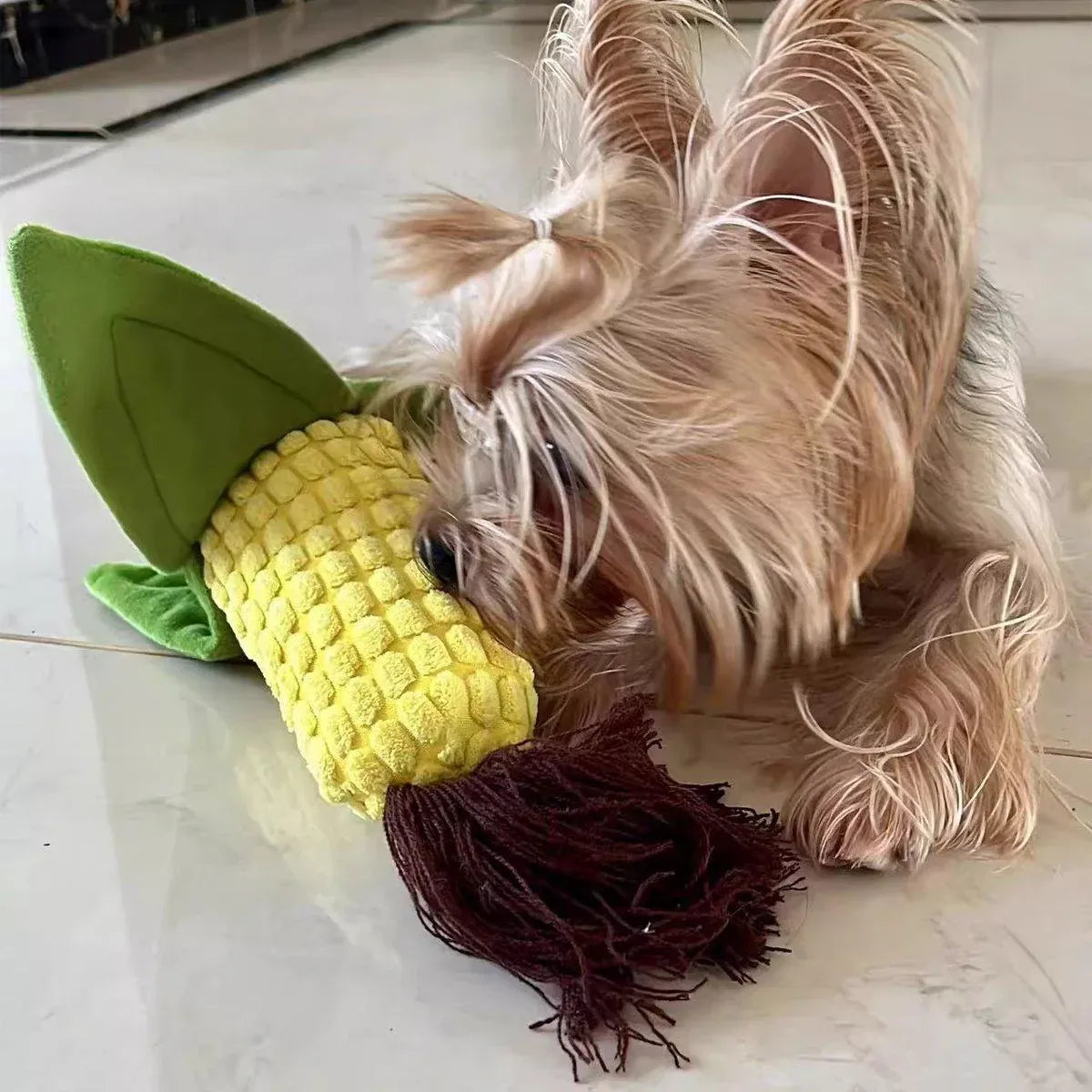Simulation Corn Dog Chew Toy for Pets Durable Slow Feeder Toy for Dog Boredom V528-PET-TOY-ARTIFICIAL-CORN-516096