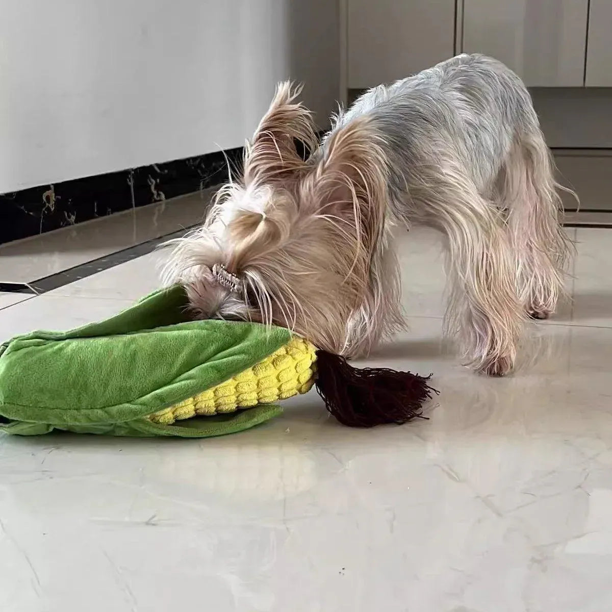 Simulation Corn Dog Chew Toy for Pets Durable Slow Feeder Toy for Dog Boredom V528-PET-TOY-ARTIFICIAL-CORN-516096