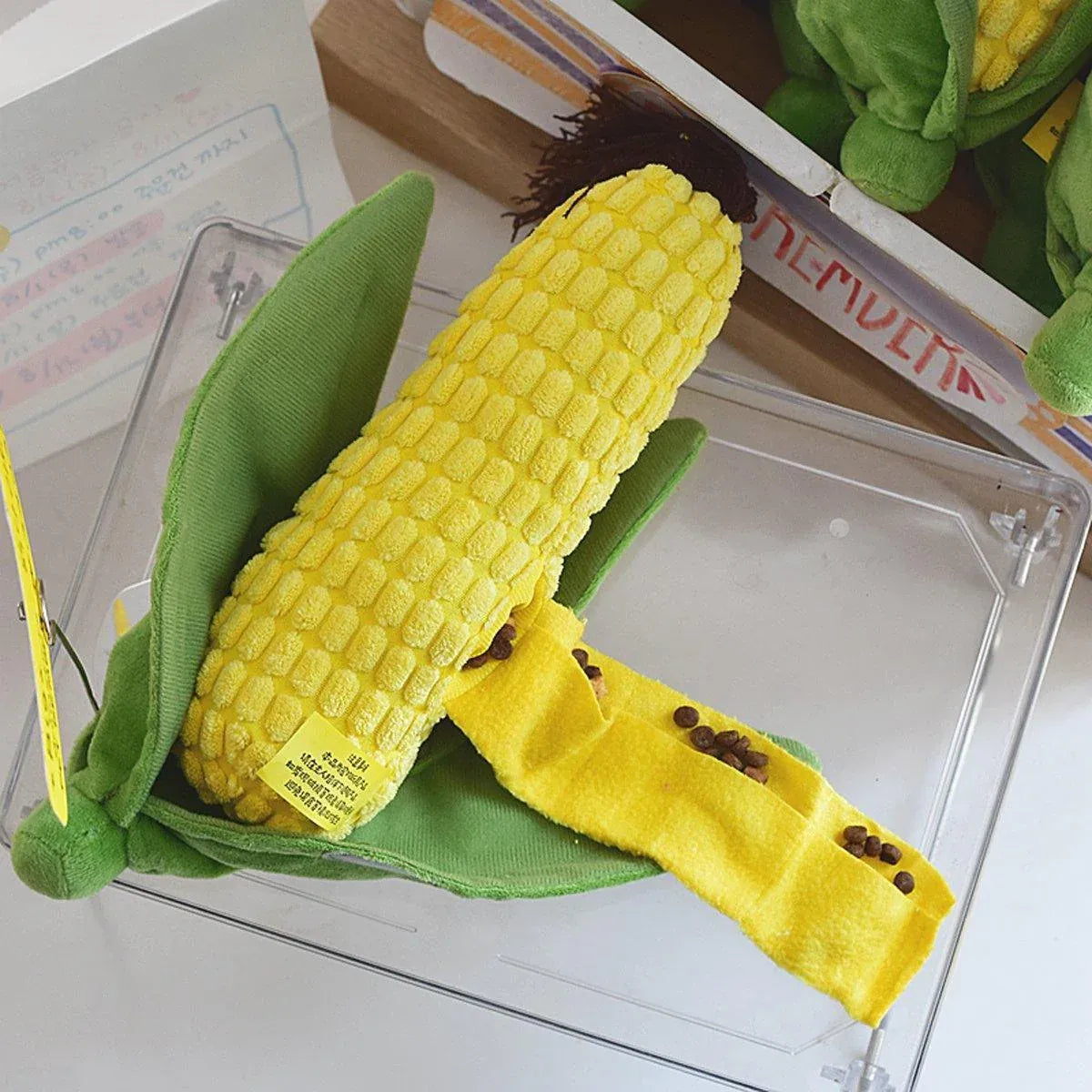 Simulation Corn Dog Chew Toy for Pets Durable Slow Feeder Toy for Dog Boredom V528-PET-TOY-ARTIFICIAL-CORN-516096