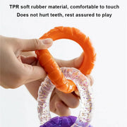Interactive Dog Toys TRP Rubber Ring Teething Pet Rally Ring Chew Play Fetch - Blue-Purple V528-PET-TOY-BLUE-PURPLE-365063