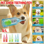 Durable Pet Teething Resistant Tennis Ball Wine Bottle Chew Toy for Dogs Play - Blue-S V528-PET-TOY-BOTTLE-BLUE-S-552796