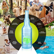 Durable Pet Teething Resistant Tennis Ball Wine Bottle Chew Toy for Dogs Play - Red-L V528-PET-TOY-BOTTLE-RED-L-157510