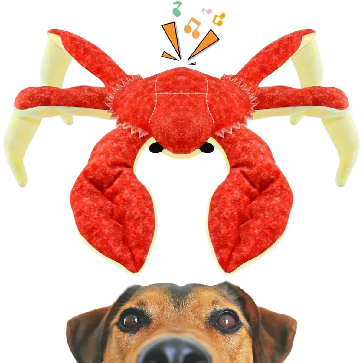 Pet Dog Toys Interactive Plush Dog Toys Durable for Puppy Small Dogs Bite Play V528-PET-TOY-CRAB-803468