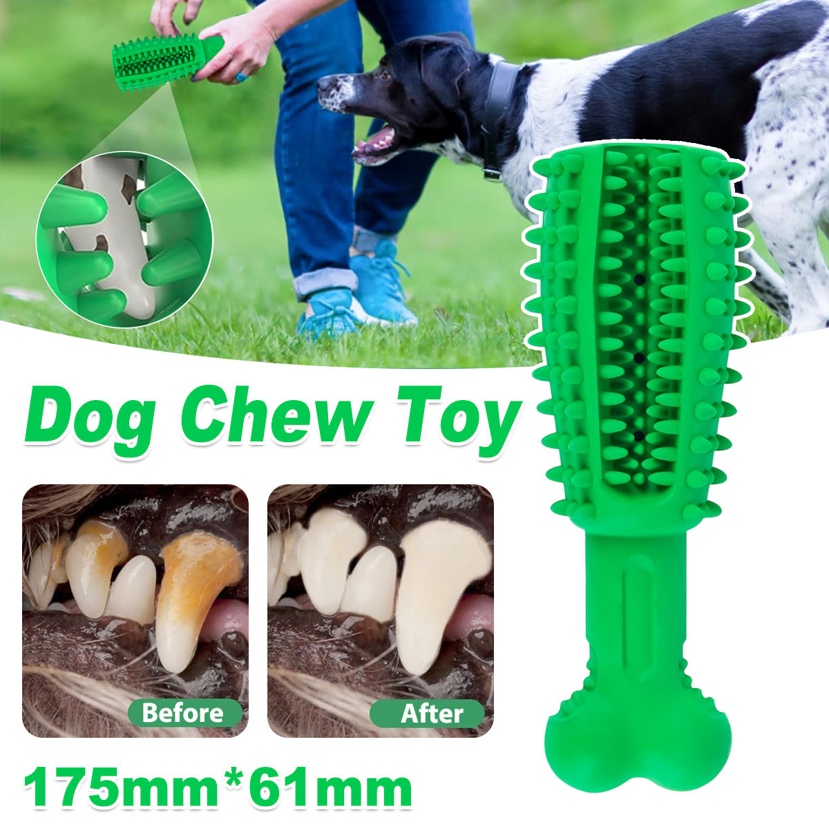 Pet Teething Sticks Dog Chew Toys Teeth Cleaning for Small Dogs Home Daily Use V528-PET-TOY-L-787655