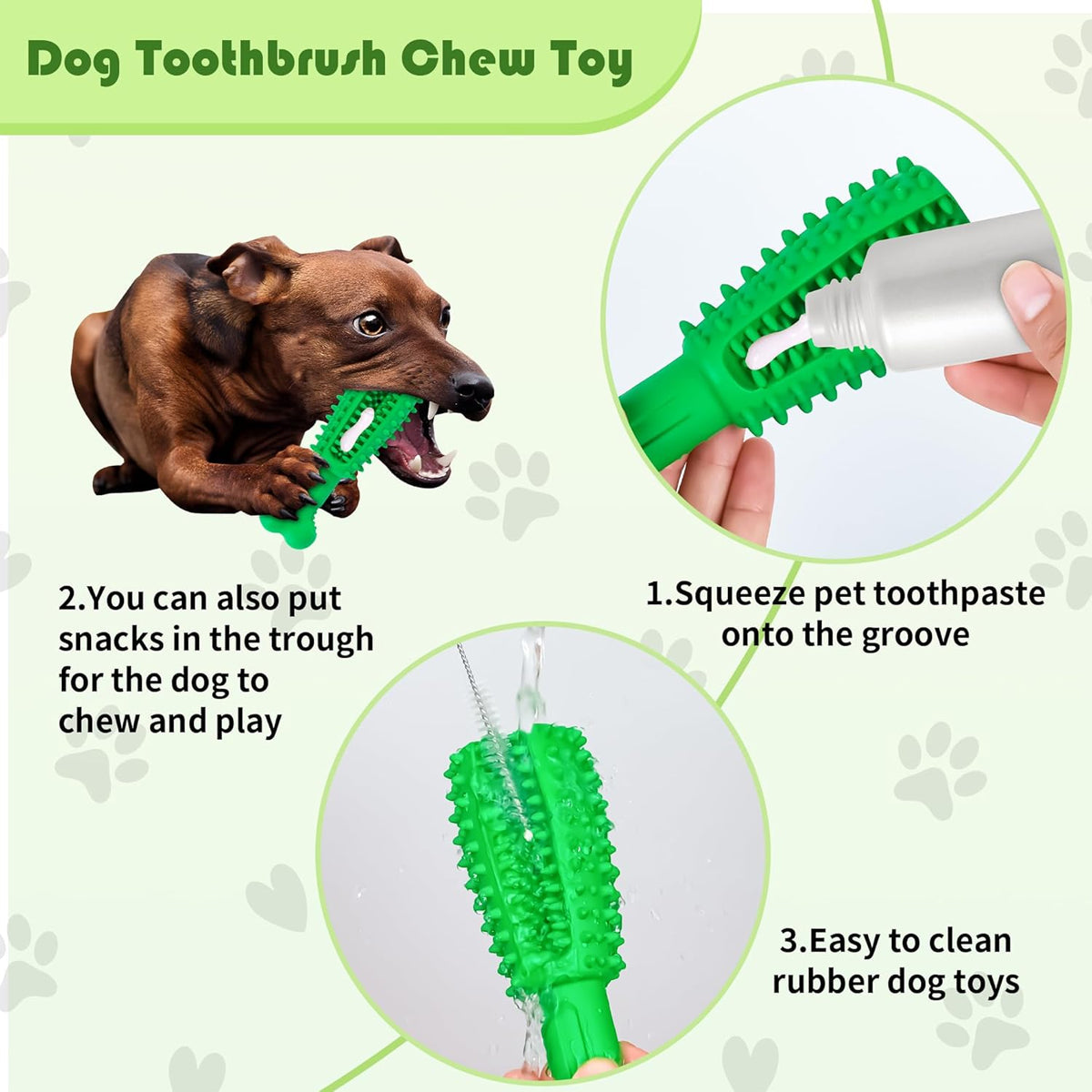 Pet Teething Sticks Dog Chew Toys Teeth Cleaning for Small Dogs Home Daily Use V528-PET-TOY-L-787655