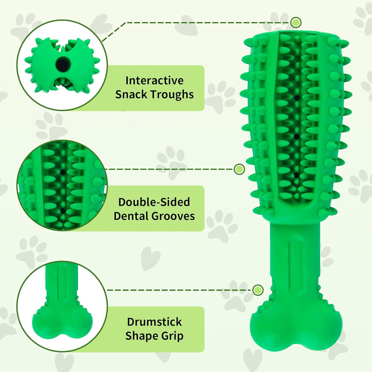 Pet Teething Sticks Dog Chew Toys Teeth Cleaning for Small Dogs Home Daily Use V528-PET-TOY-L-787655