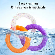 Interactive Dog Toys TRP Rubber Ring Teething Pet Rally Ring Chew Play Fetch - Orange-Purple V528-PET-TOY-ORANGE-PURPLE-982256