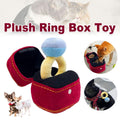 Plush Pet Toy Interactive Ring Box Chew Toy for Dogs and Cats Soft Squeaky Play V528-PET-TOY-PROPOSAL-RING-515345