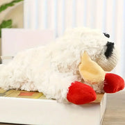 Lamb Shape Dog Toy Soft Plush Chew Toy for Puppy Small Dogs Squeaky Play Pet V528-PET-TOY-SHEEP-456454